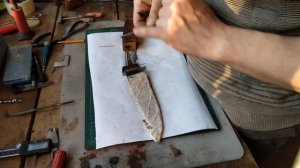 Немного о всадном монтаже рукояти ножа.