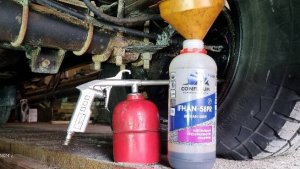 Антикор УАЗа мастикой после преобразователя.