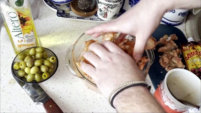 Кето закуска. Креветка, оливка, красная рыба смотреть онлайн