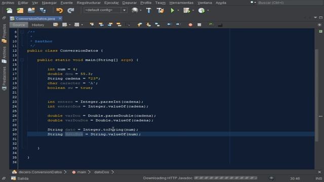 Conversión de Tipos de Datos en Java смотреть онлайн