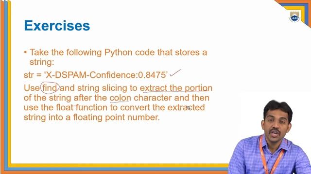 Python Strings 5 Debugging by Dr G Ramu | Department of Computer Science and Engineering | IARE смотреть онлайн