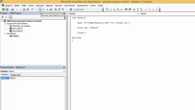 Gerar Arquivo TXT com o VBA no Excel смотреть онлайн