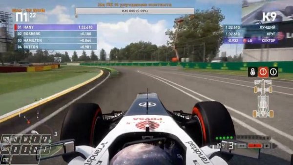 Формула 1/Stream/Formula 1/Прохождение сюжета