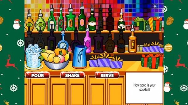 BARTENDER CHRISTMAS COCKTAIL GAME FULL WALKTHROUGH