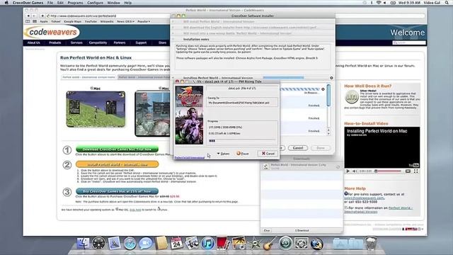 Installing Perfect World on Mac with CrossOver Games смотреть онлайн