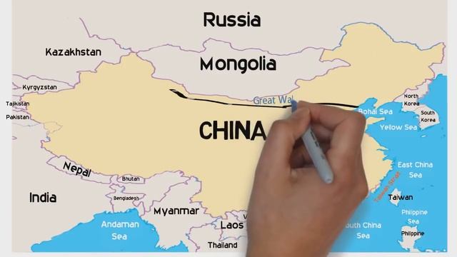 Physical Geography Of China / China Physical Map / China Map / China Geographic Map/World Map Serie