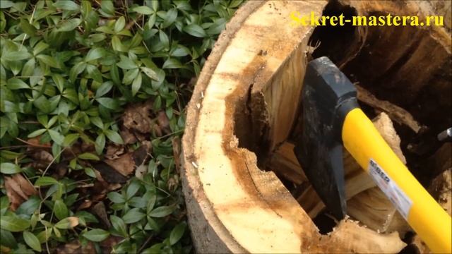 Клумба для цветов на даче из чурбана своими руками смотреть онлайн