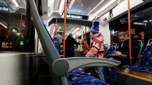 Поездка на новом трамвае «Богатырь-М» (71-923М) «7818» (СПБ ГУП «Горэлектротранс»), по ?А?.