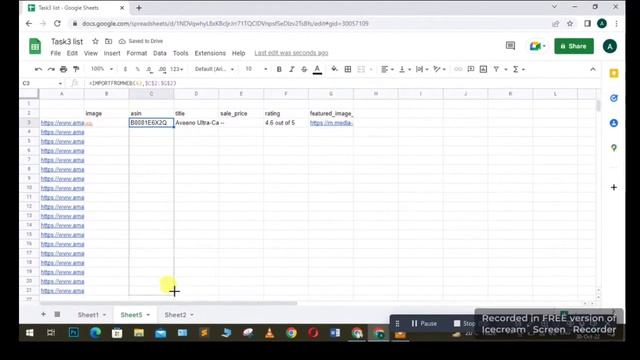 IMPORTFROMWEB Goggle Sheet Automation Technique for Amazon. Scrap data from Web using importfromweb смотреть онлайн