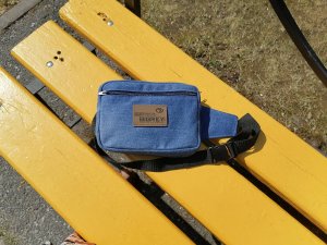 Сумка из старых джинсов #14 .