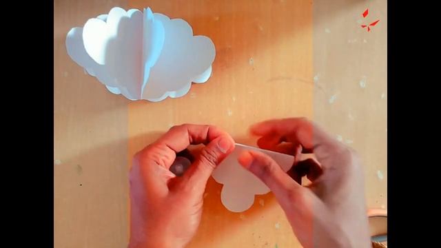 3D Paper Cloud|| Craft Creativity|| Paper Cloud|| смотреть онлайн
