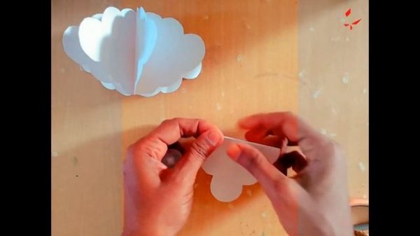 3D Paper Cloud|| Craft Creativity|| Paper Cloud||