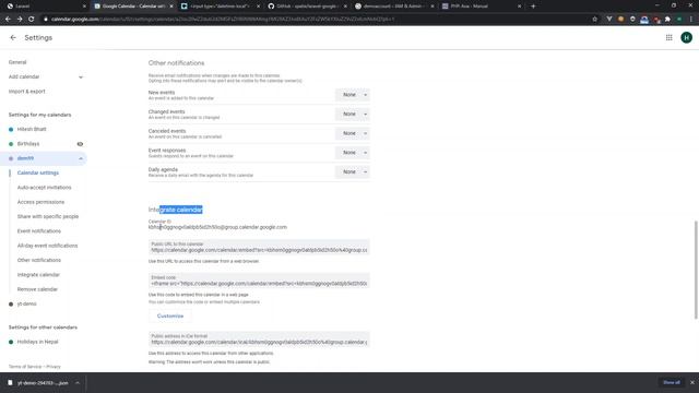 Google Calendar & Laravel смотреть онлайн