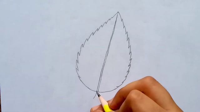 How to draw a Leaf | easy Leaf drawing | beautiful Leaf drawing | step by step by iqra easy draw смотреть онлайн