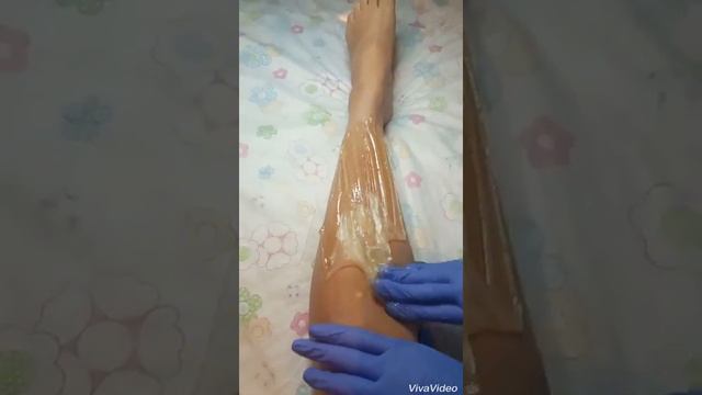 Скоростной шугаринг на мягкой пасте в разогретом виде смотреть онлайн