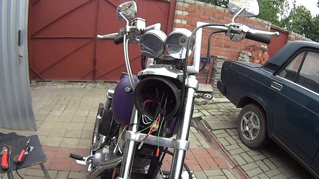 Harley-Davidson FXD Dyna со страхового аукциона. ТО, диодные повороты, запуск ч.4 смотреть онлайн