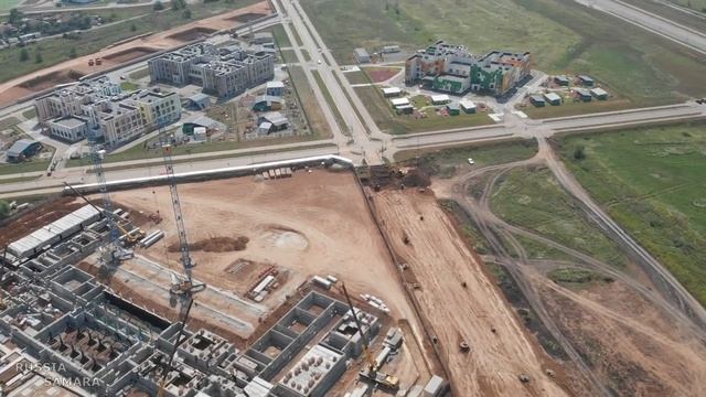 Строительство школы в квартале "Семейный" / ЖК Южный Город / 1 августа 2022 / Волжский р-он / Самар смотреть онлайн