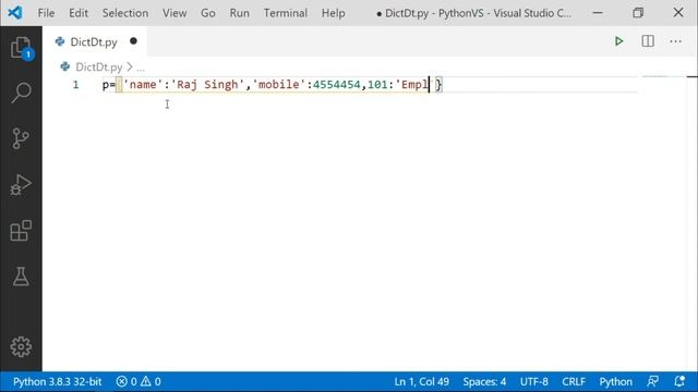 31- Python Dictionary | Dict Data Type in Python | Python Tutorial in Hindi смотреть онлайн