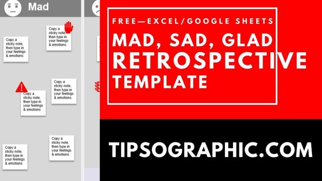 Mad Glad Sad Retrospective Template for Excel and Google Sheets ► Free Online Whiteboard смотреть онлайн