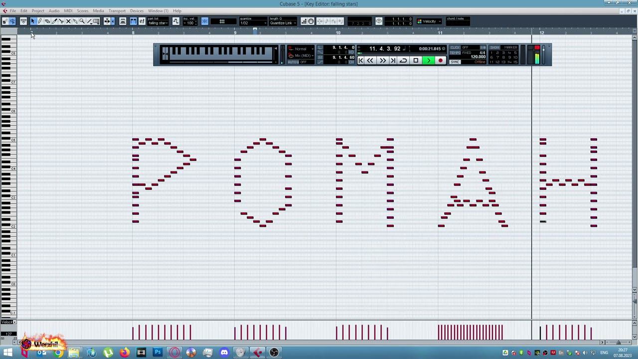 Как звучит слово "Роман" на пианино в Cubase смотреть онлайн