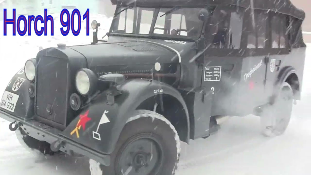 Показ немецкого командирского автомобиля Horch 901 Typ 40