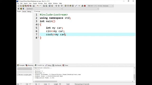 Rules for Declaring Variables and Variable Initialization C++ (URDU/HINDI) смотреть онлайн