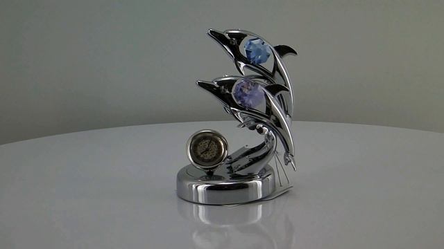 Фигурка декоративная с часами "Дельфины" 8*8 см смотреть онлайн