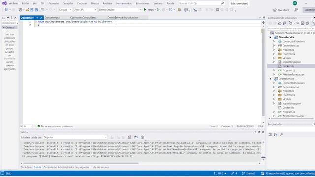 Contenedores Docker con microservicios ASP NET Core смотреть онлайн