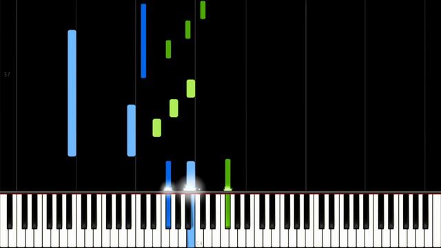 In a Rainy Town, Balloons Dance With Devils - Hatsune Miku (synthesia) piano tutorial смотреть онлайн
