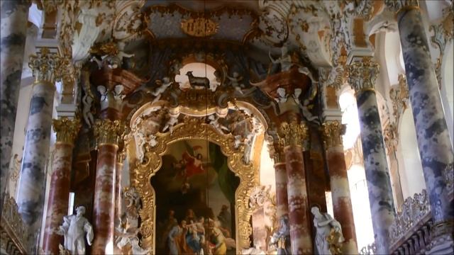 (Wieskirche) Pilgrimage Church of Wies - Bavaria (Germany) смотреть онлайн