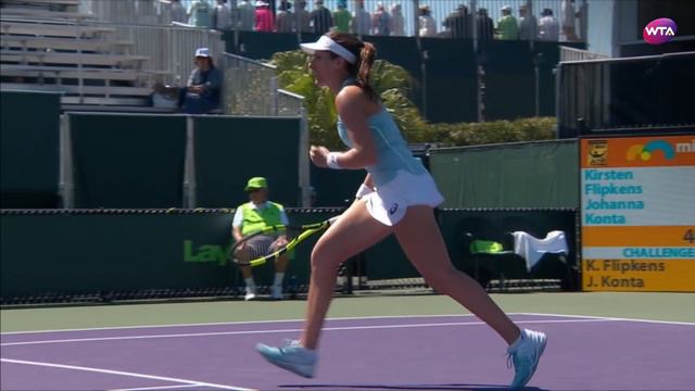 2018 Miami Second Round | Johanna Konta vs. Kirsten Flipkens смотреть онлайн