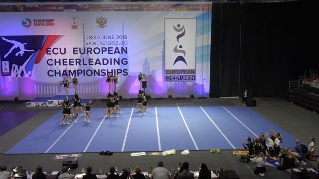 Norway Nedre Romerike Cheerleaders NRC Tigers Junior All Girl Elite ECU 2019 смотреть онлайн