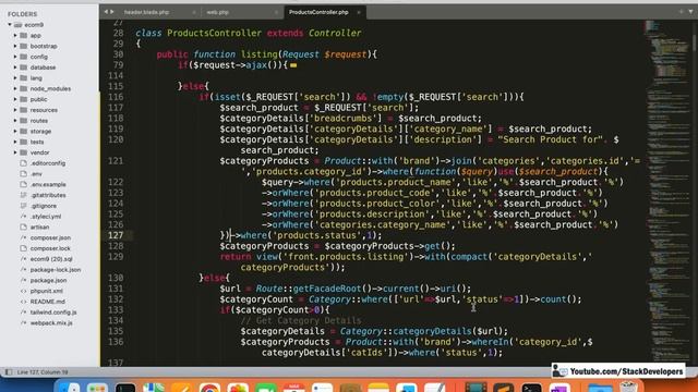 Laravel Multi Vendor #170 | Search Product Functionality | Search by Product Name / Code / Color смотреть онлайн
