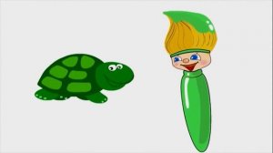 Развивающий мультик про цвета Кисточка Петти   учим цвета׃ ЗЕЛЕНЫЙ, мультики для малышей