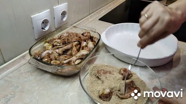 Куриные ГОЛЕНИ в панировке.Сделайте разрез... смотреть онлайн