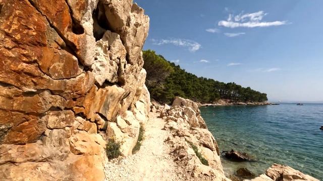 Walk Tour?Krvavica-Makarska?4K Croatia