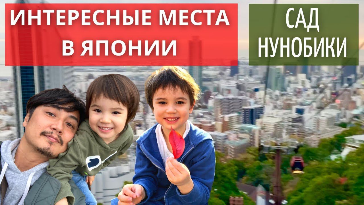 Влог Япония. Сад трав Нунобики в городе Кобе. Семейная прогулка. смотреть онлайн