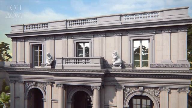 Проект двухэтажного особняка в неоклассике