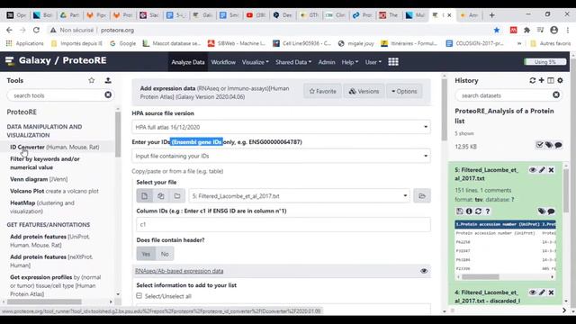 GTN Training - Proteomics - ProteoRE tool for Functional Analysis of a Protein List смотреть онлайн
