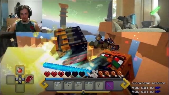 Block Survival Legend of the Lost Islands gameplay reactions! смотреть онлайн