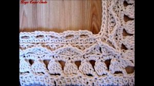 Прямоугольный коврик  из шнура