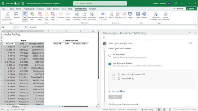 DataSnipper version 5.0 - Multi way match with Document Matching смотреть онлайн