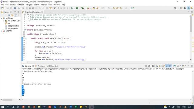 #ArraysSort Example | Java Collection Concept | Core JAVA Basic Concepts смотреть онлайн
