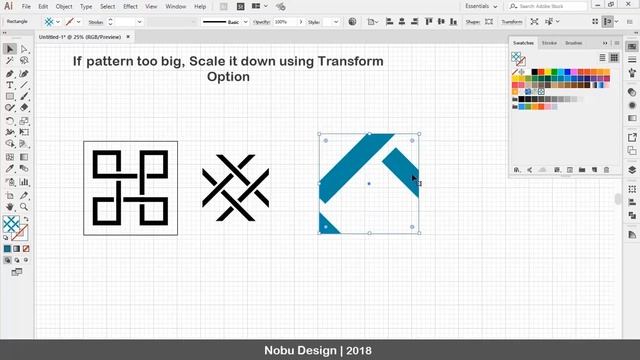 Adobe Illustrator Tutorial - Create Simple Geometric Pattern смотреть онлайн