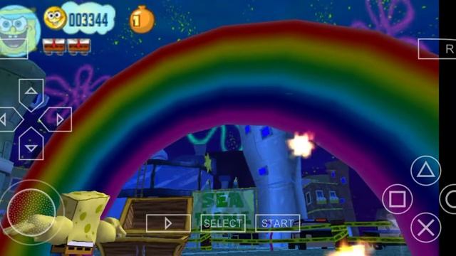 Robot Patrick boss fight/SpongeBob's Truth or Square part 2 (PSP Emulator Version) смотреть онлайн