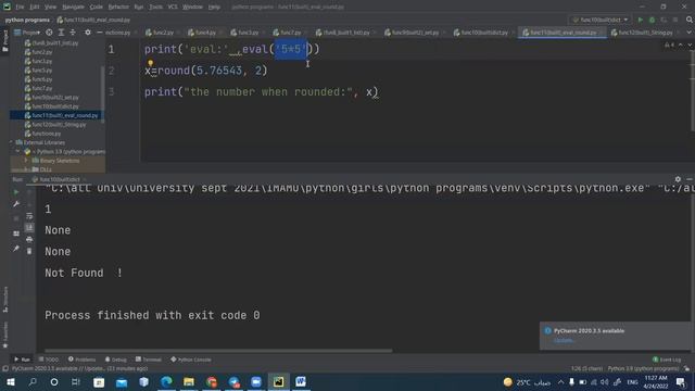 python function (built in functions dict,set,round,eval) شرح الدوال جامعه الامام смотреть онлайн