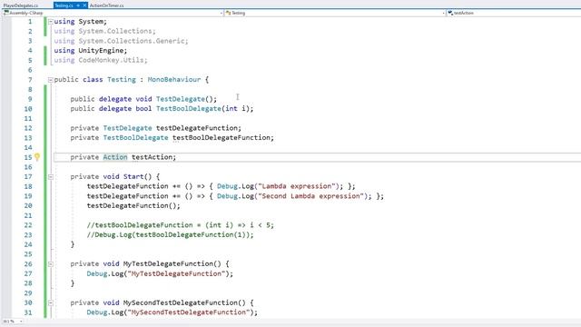 What are Delegates? (C# Basics, Lambda, Action, Func) смотреть онлайн