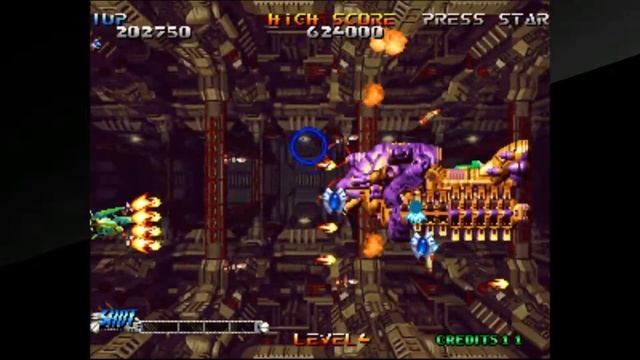ACA NEOGEO Blazing Star - SNK - Gameplay part 1 - Stage 1 and 2 - Nintendo Switch - SHMUPS смотреть онлайн