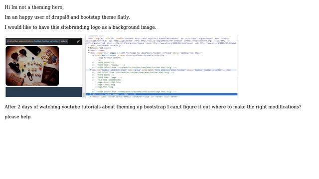 Drupal: How to add backgroud image to bootstrap flatly? смотреть онлайн