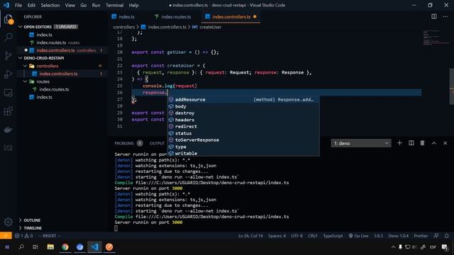 Deno REST API con Oak смотреть онлайн